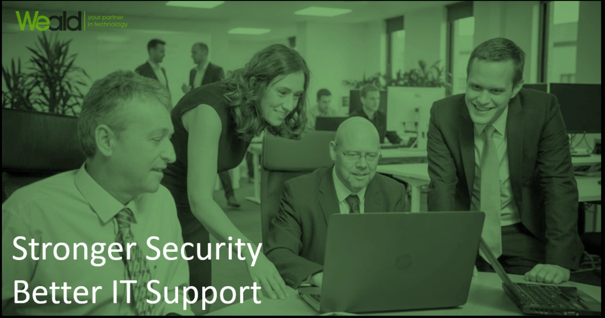 Business meeting with the Weald IT team