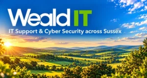 Weald IT – Business IT Support and Cyber Security across Sussex, with a view of the Sussex countryside.